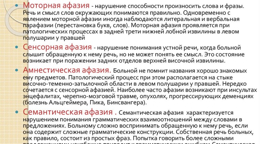 Афазия у взрослых и детей: причины и механизмы потери речи