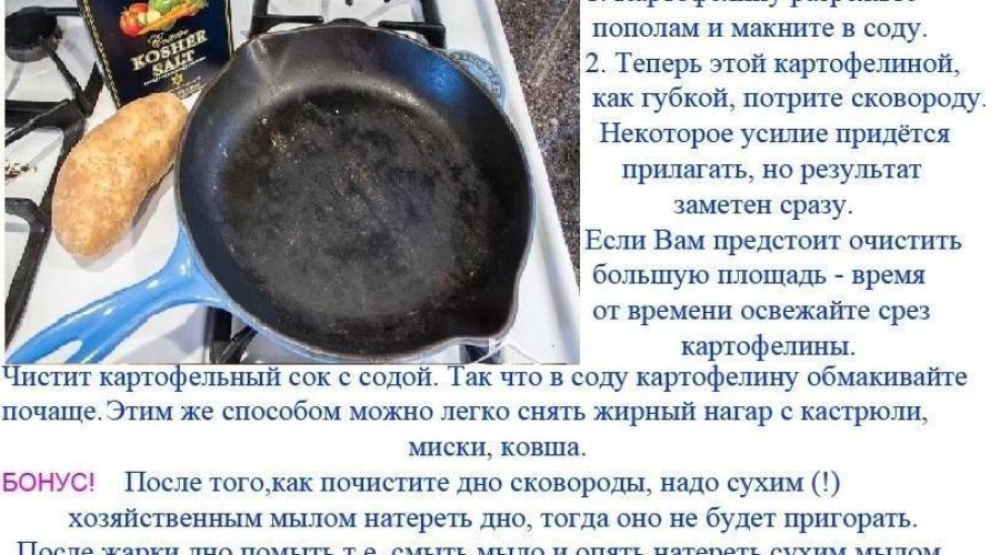 Как эффективно удалить нагар с сковороды в домашних условиях