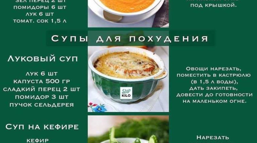 Овощные супы для похудения: эффективные рецепты и полезные свойства